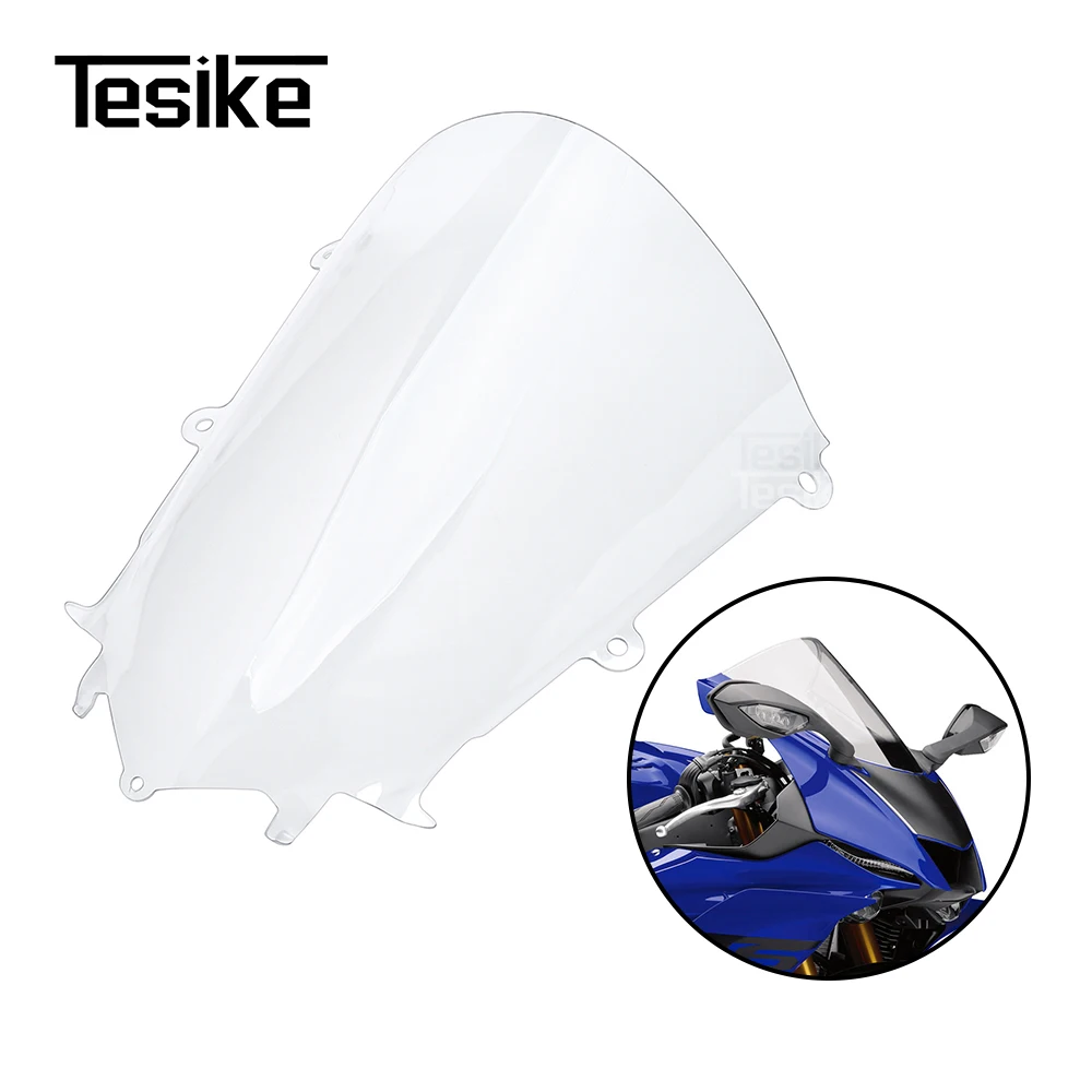 

Motorcycle Touring Screen Accessories Front Windshield Windscreen Wind Screen For YAMAHA YZF R6 2017-2024 YZF-R6 2018 2019 2020