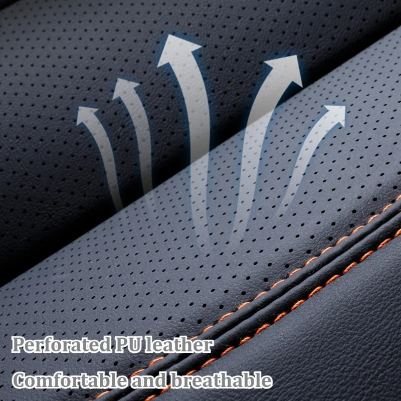 Sportsitzkissen im Sportstil, weiches PU-Leder, atmungsaktiv, langlebig, rutschfest, einfache Installation, universelle Passform, komfortables Fahren – Detail 4