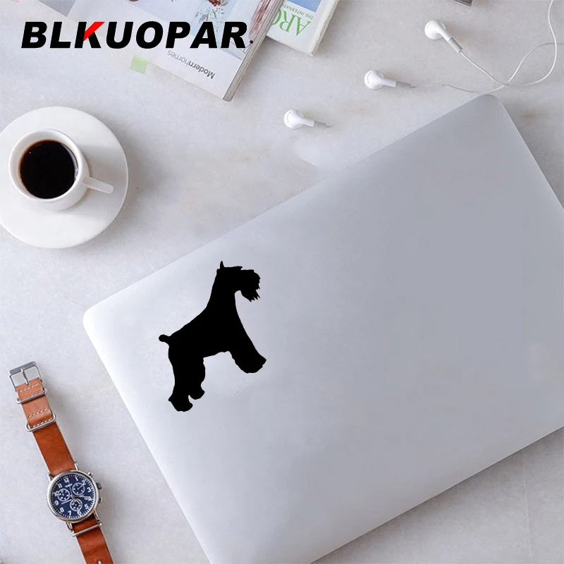 BLKUOPAR Schnauzer Dog Animal Silhouette Car Stickers Creative Decal Graphics Die Cut Bumper Windows Trunk Laptop Car Styling