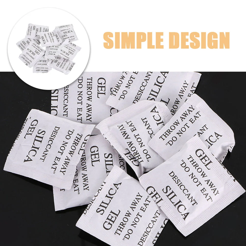 100 Pcs Silica Gel Desiccant Moisture Absorber Packets Binders Epoxy Resin Drying Sachets Powder Absorbent Bag Bags