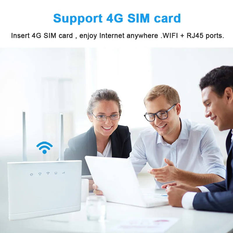 Router 4G karty SIM router wi-fi LTE 4G modem Hotspot RJ45 router bezprzewodowy 4G CPE
