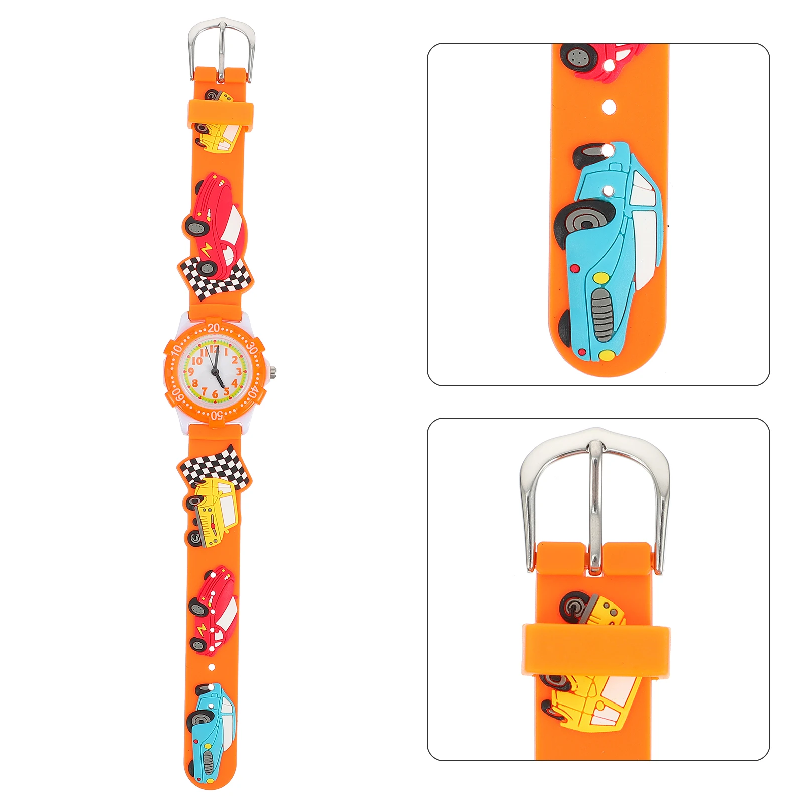 1pc Racing Wasserdichte Cartoon Uhr Racing Einstellbar Langlebig Geschenk Geburtstag Weihnachten Party