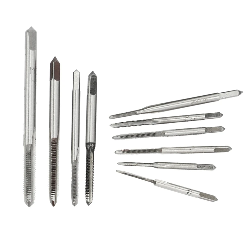 Minitaladro de rosca métrica HSS, 10 piezas, M1, M1.2, M1.4, M1.6, M1.7, M1.8, M2, M2.5, M3, M3.5, novedad