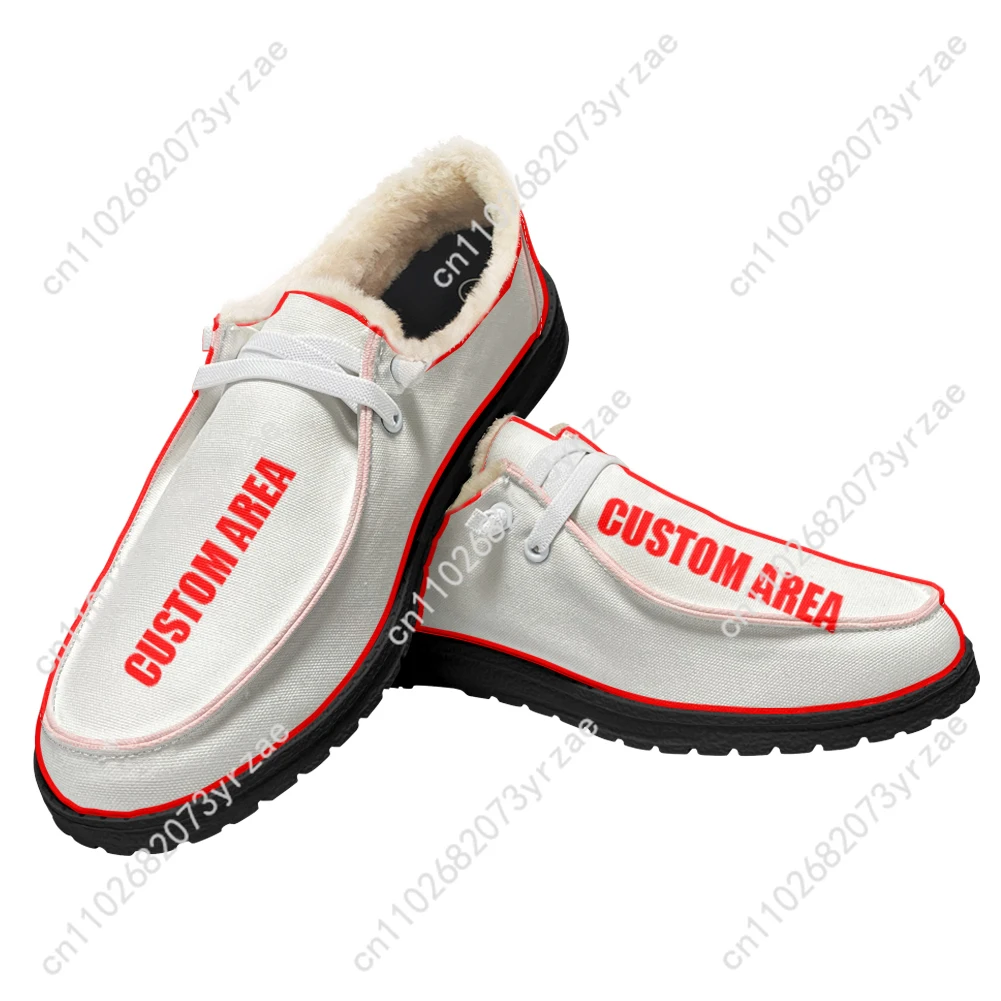 The Rolling Stones Velvet Flat Shoes Men Women Warm Casual Shoe Indoor Outdoor Light Shoe Personalized Print Custom Couple Shoes