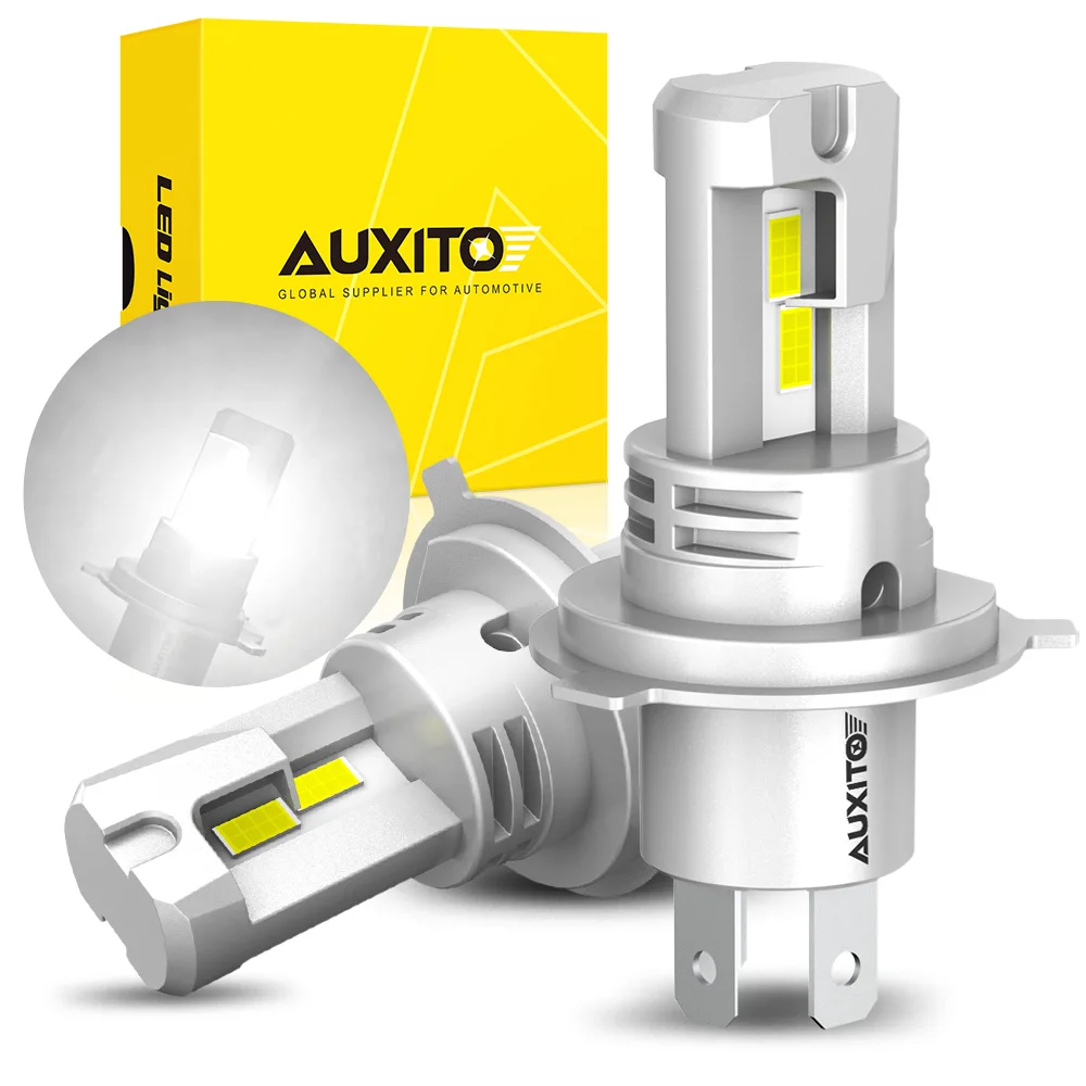 AUXITO 2X H4 HB2 9003 LED Canbus Headlight Hi/Lo Beam 6500K for Lada Toyota Hyundai Opel Ford Honda Nissan H4 LED Bulb No Error