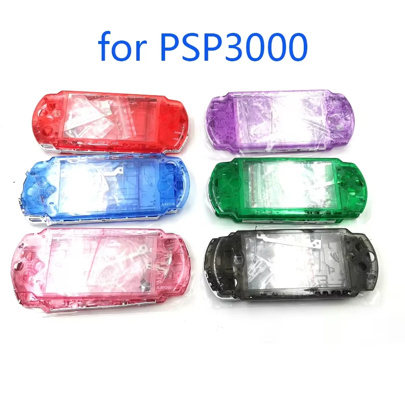 完全なシェルケース,ボタン付きのケース,psp3000の品質,カバー,完全なシェル,psp 3000用,無料のネジセット