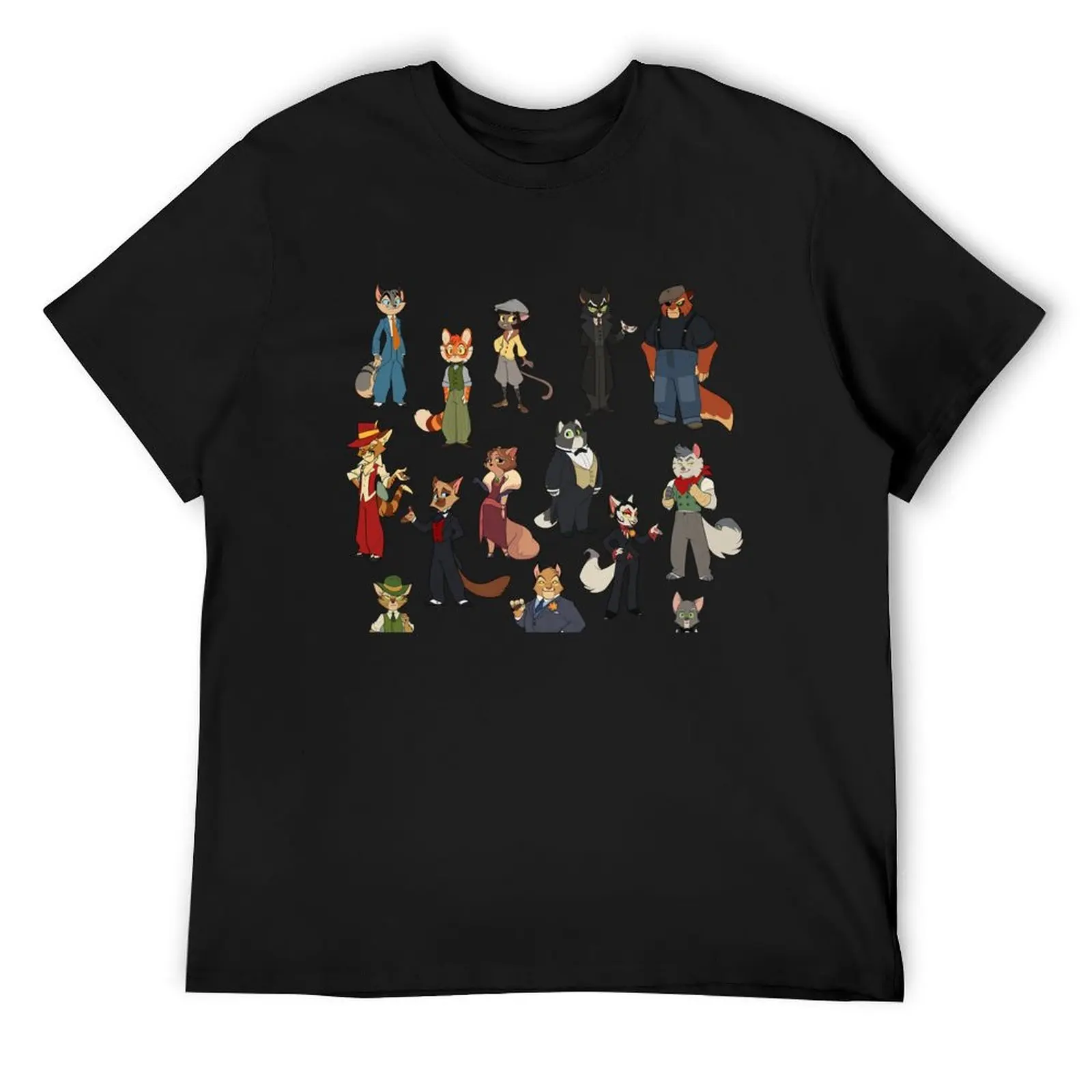 

Lackadaisy Cats T-Shirt Blouse vintage anime shirt hippie clothes Aesthetic clothing funny t shirts men