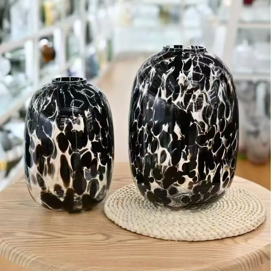 Florero de cristal redondo para vientre de embarazada, copo de nieve de color original, arreglo floral de campana colgante hidropónico, decoración del suelo del hogar