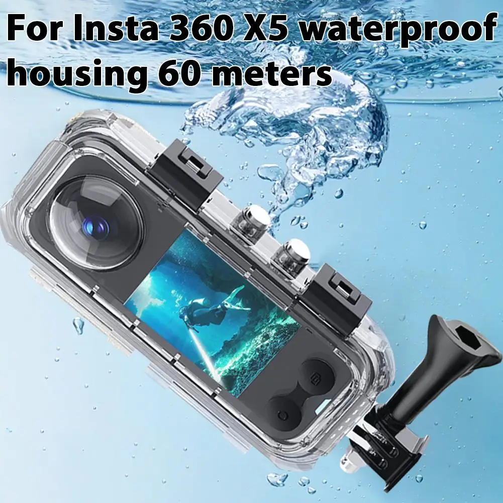 

Для Insta360 One X5, водонепроницаемый защитный чехол для экшн-камеры, корпус для подводного плавания 110 м с кронштейном, аксессуары