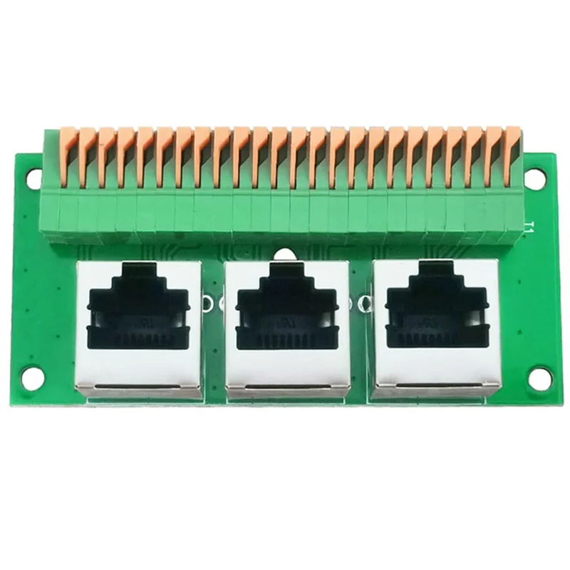 RJ45-Buchse Breakout-Board, lötfreie RJ45 auf 8-polige Schnellfederklemme, drei Möglichkeiten RJ45-Buchse mit Leiterplatte