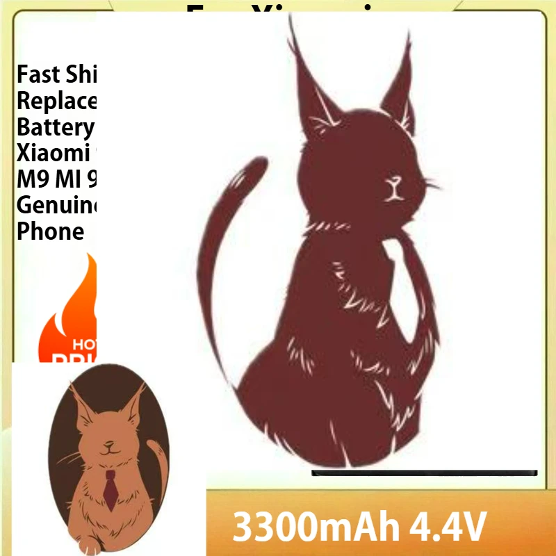 

3300mAh Fast Shipping Replacement Battery For Xiaomi 9 MI9 M9 MI 9 BM3L Genuine Phone Battery batteries