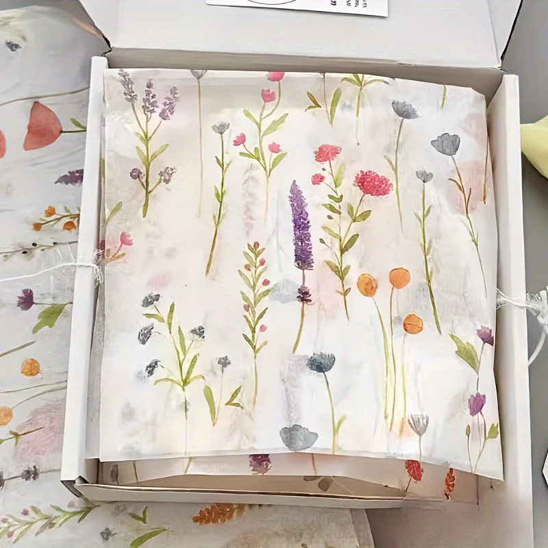 مجموعة ورق تغليف زهور نابضة بالحياة مكونة من 10/30 قطعة - مثالية لحفلات الزفاف وأعياد الميلاد والحفلات |   مثالية لتغليف الهدايا والديكورات