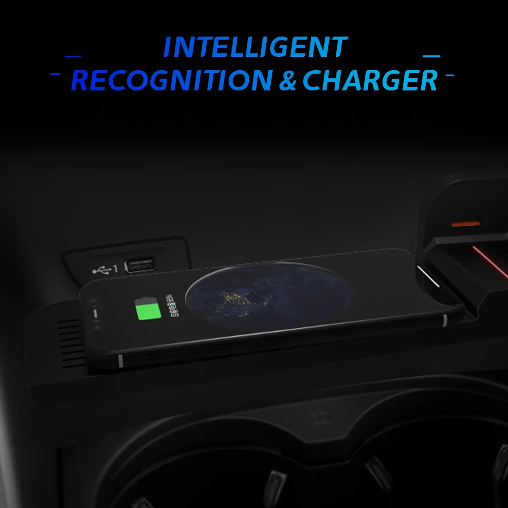 For Audi A3 Specific 15W QI Wireless Car Charger with Phone Holder Fast Charging OEM Fit for 2014-2020 Models Car Accessories