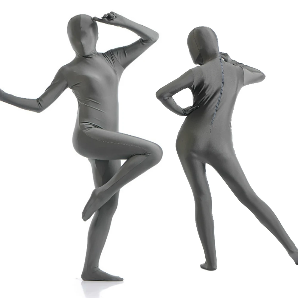 성인 할로윈 스판덱스 젠타이 양복 의상 여성용 나일론 전신 바디 슈트 코스프레 Catsuit 파티 의상 Unitard unisex