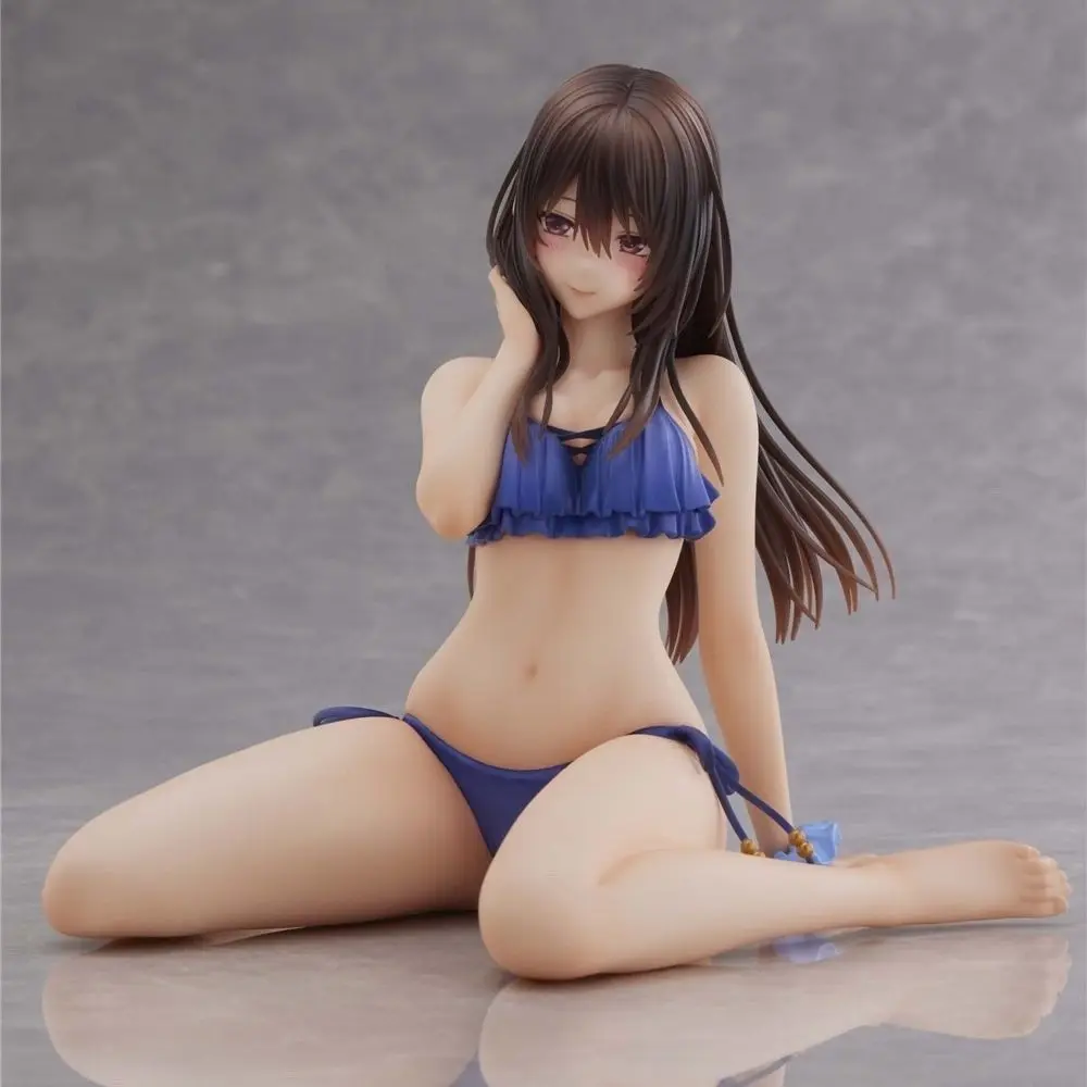 

Hot Sale Shy Blushing Anime Girl Figure Bikini Swimsuit Beauty PVC Statue Collectible Desktop Decor Gift for Anime Fans