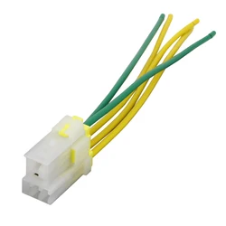 1 PC 4 Pin/5 Pin Small Oil Pump Relay Plug With Wire Car Relay Socket Violet Relay Socket EFI Plug Socket