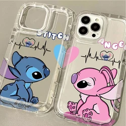 Anime Disney Stitch Case for iPhone 15 14 13 12 11 Pro Max XR XS X 8 7 6 6S Plus SE 2020 Printing Soft Silicone Protective Cover