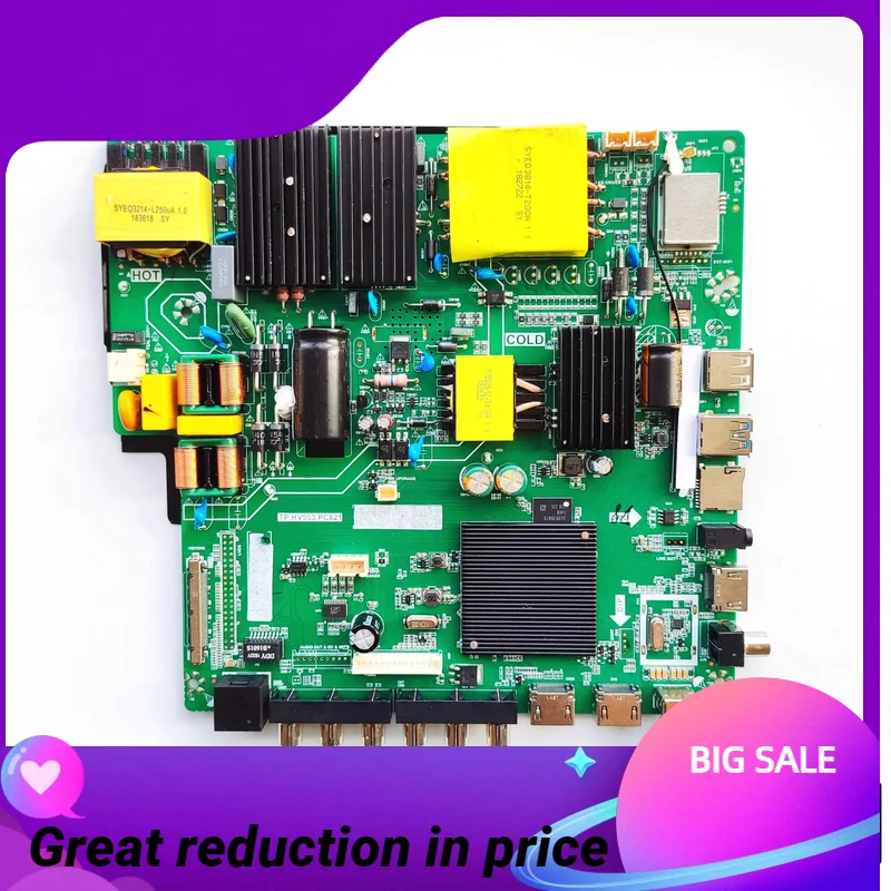 

Original TP.HV553.PC821 network WiFi intelligent 4Kmotherboard universal 4K LCD LE-5517UDSA61 driver board free remote control