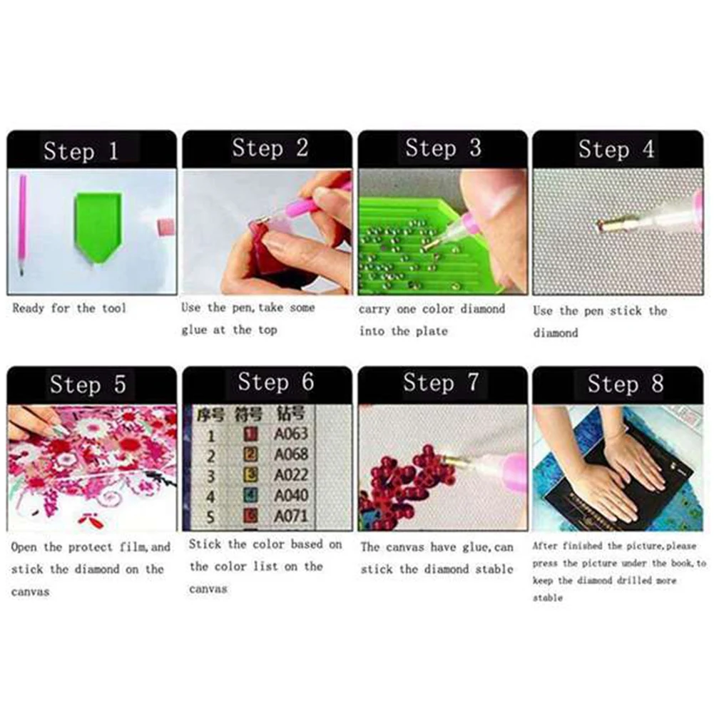 

ETRT DIY Diamond Painting By Number Kits, Painting Koi Fish Pond Lotus Paint With Diamonds Arts Full Drill Canvas Pictures