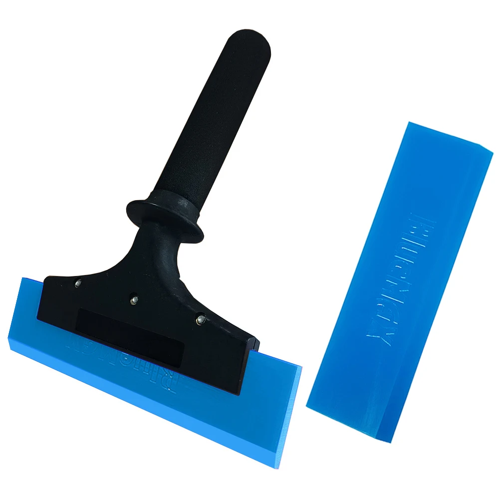20 cm Gummibenwischer; Autofensterfolienschaber mit blauem weichem Gummi; Scheibenwischer für Autos; Reinigungswerkzeug