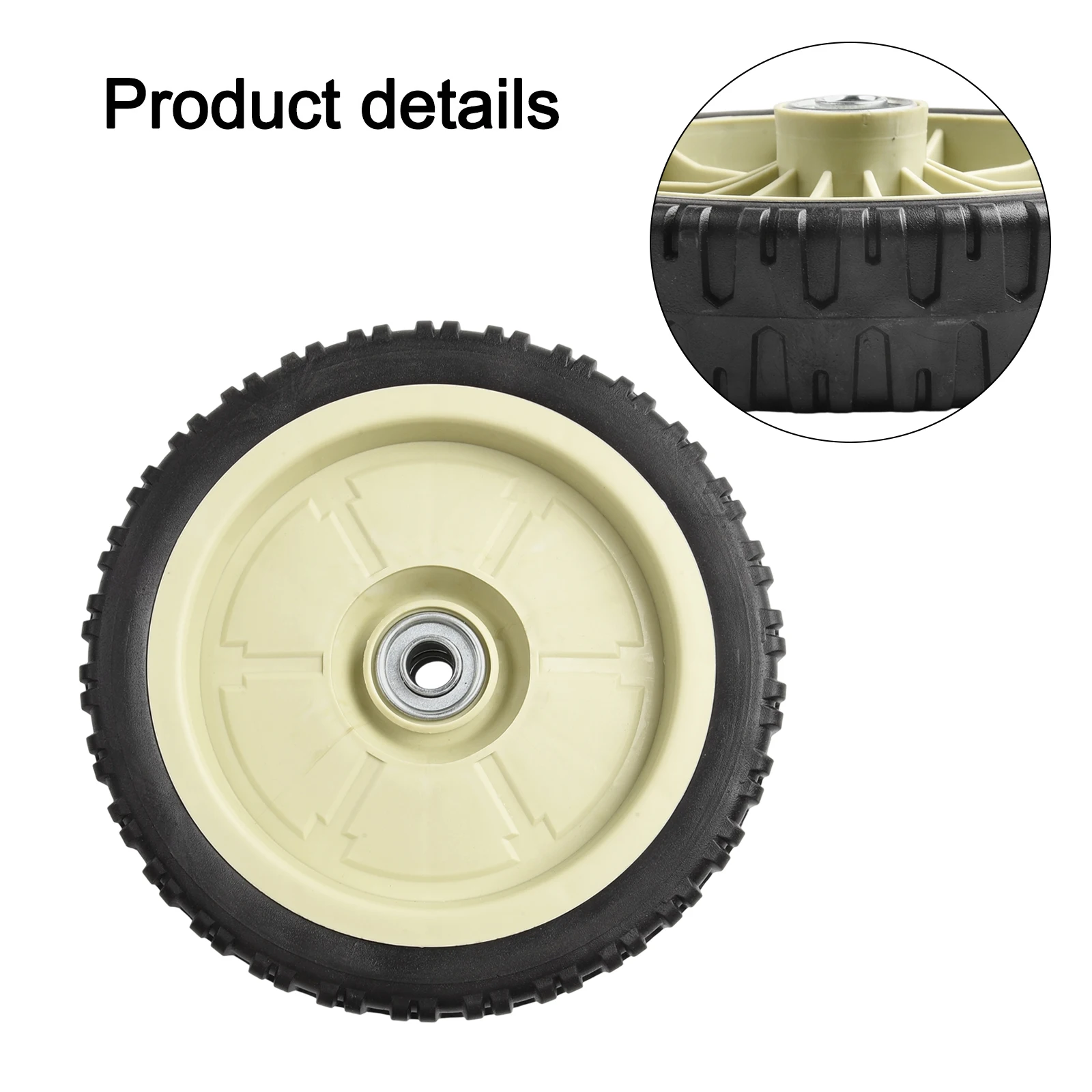 

Lawn Mower Parts Lawn Mower Wheels Gardening Tools 43mm Thickness Black Rubber Mower Wheels Front And Rear Mower Tires