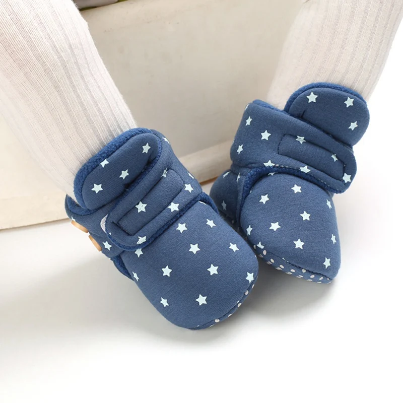 Winter Snow Boots For Newborn Baby Girls Boys Booties Keep Warm Plush Inside Anti-slip Infant Toddler Soft Bottom Shoes