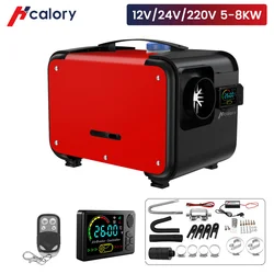 Hcalory-Chauffage à Air Diesel Portable Tout-en-Un, 12V, 5-8kW, 5kW, pour Moteur de Camions, avec Joli à Clé LCD, Nouveauté 2022