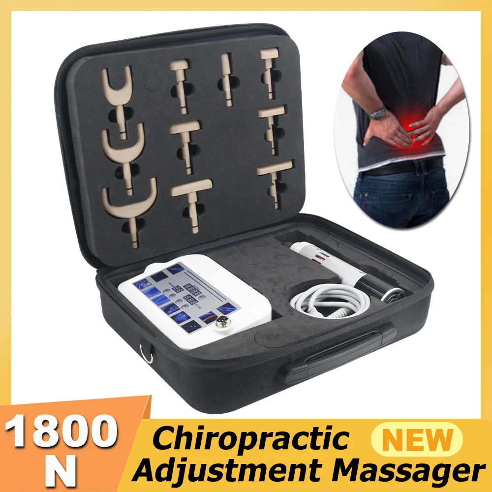

Electric Chiropractic Adjustment Tool 1800N Shoulder Back Pain Relief Home Use Spinal Chiropractic Correction Equipment