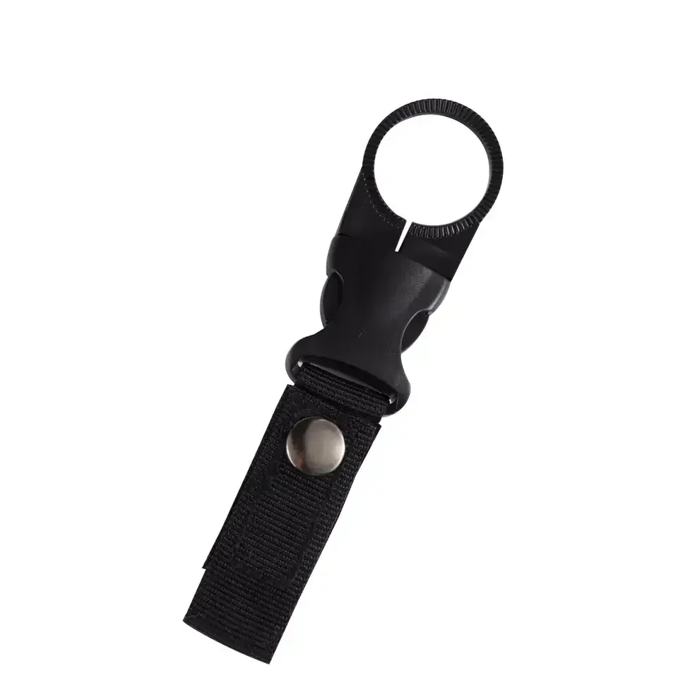 Molle Buckle Water Bottle Carabiner Clip Webbing Strap Attachment Belt Backpack Hanging Keychain for Camping Hiking image 3