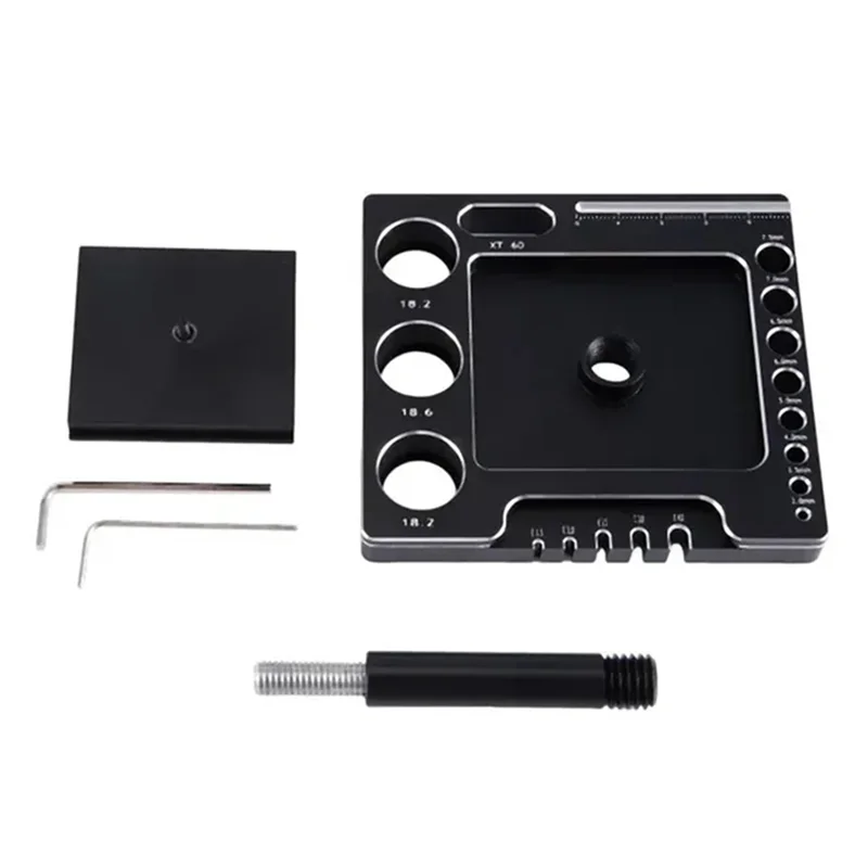 

M93K-Многофункциональная радиоуправляемая автомобильная подставка, рабочая подставка, ремонтная подставка 360° ° Вращение переключателя для 1/10 1/12 1/16 1/18 1/24 RC Truck Crawler