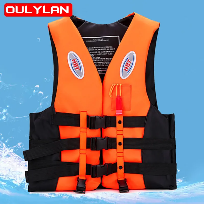 

Oulylan Adults Kid Life Jackets Water Sport Kayak Ski Buoyancy Sailing Boating Swimming Surfing Drifting Safety Life