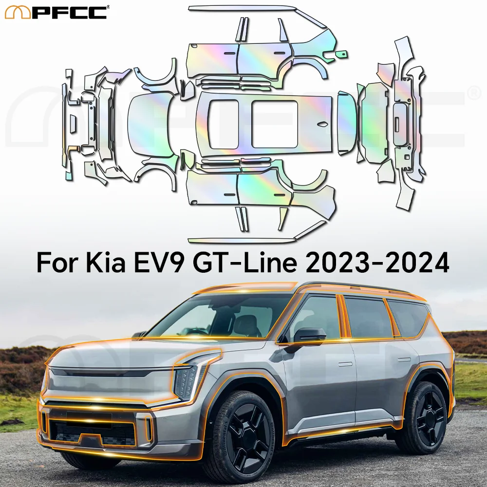 

9Mil For KIA EV9 GT-Line 2023-2024 Paint Protection Film TPU Car Body Pre-cut Clear Kit Anti-scratch Invisible Resistant Covers