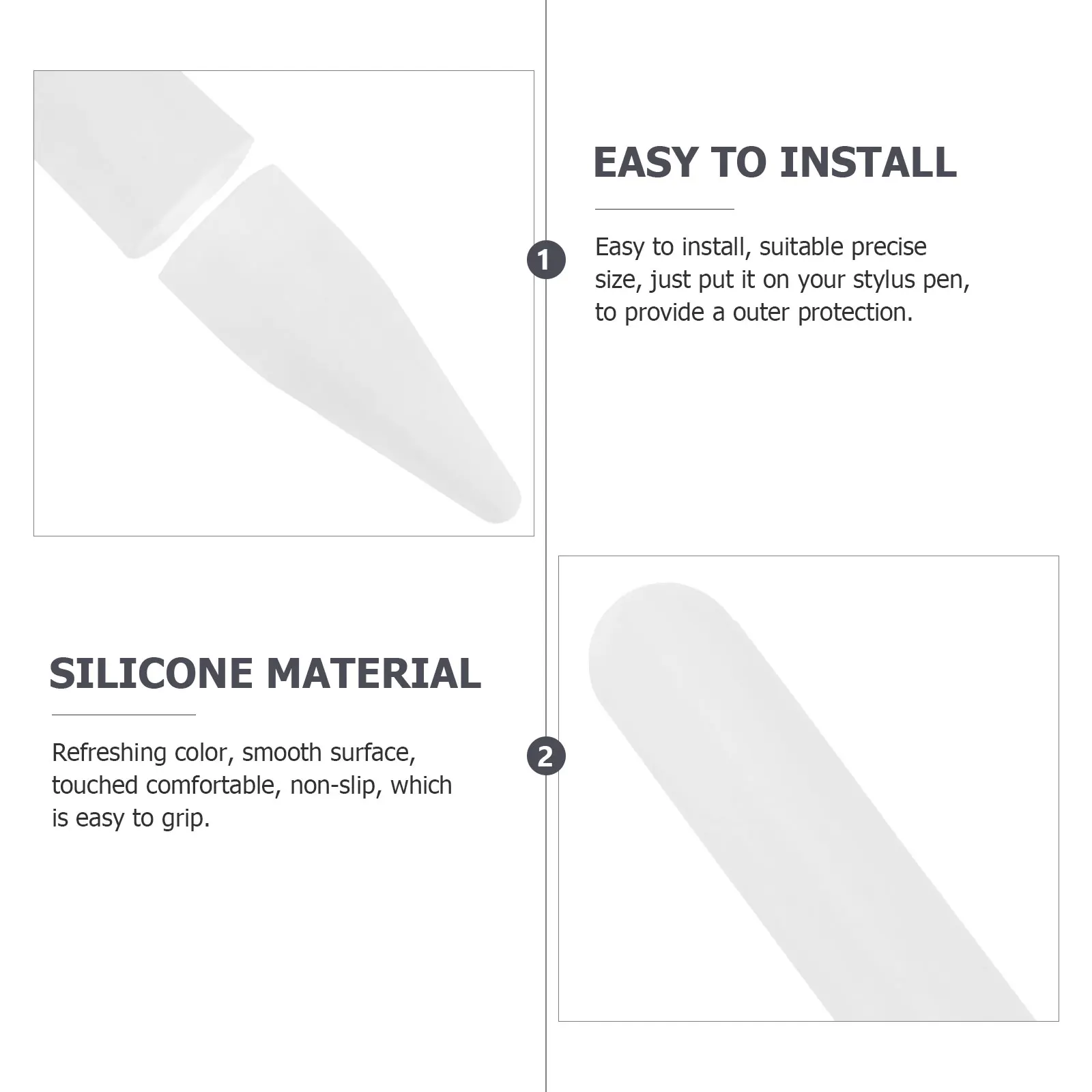 

Handwriting Pens Case Stylus Cover Silicone for Screen Touch Protective Sleeve Red