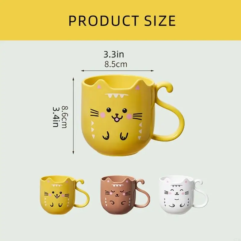 Taza para enjuague bucal engrosada C7AC, soporte para cepillo dientes con Base antideslizante, perfecta para amantes los