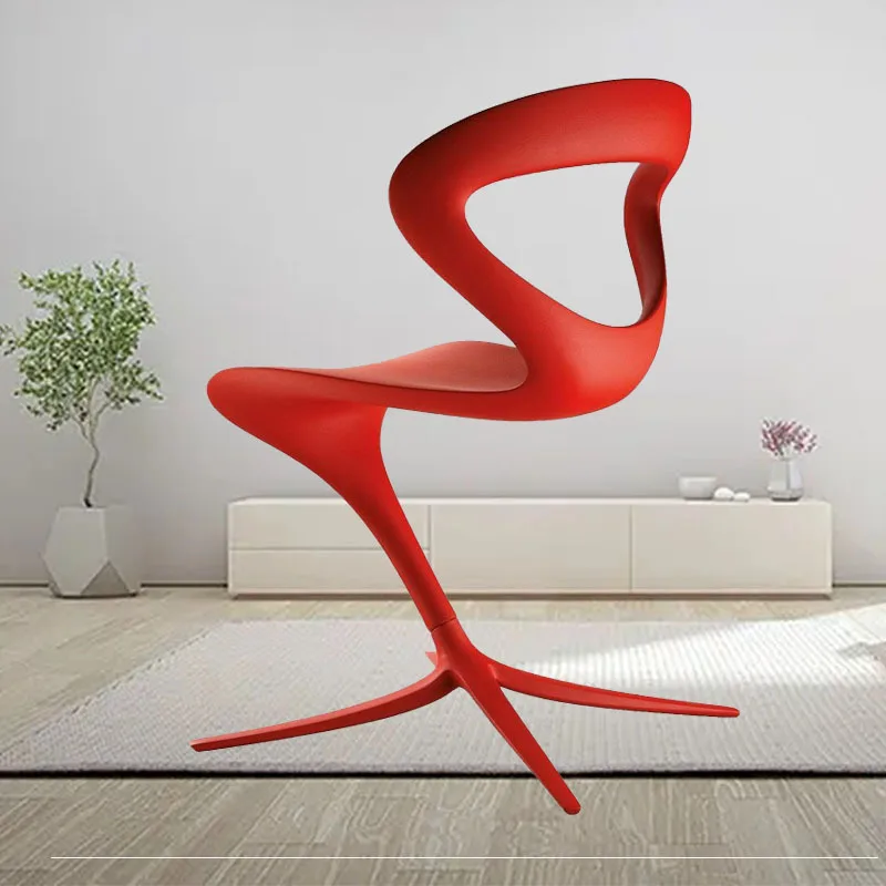 Nordic designer personality and creativity  hollow chicken feet  model house sales office backrest leisure chair