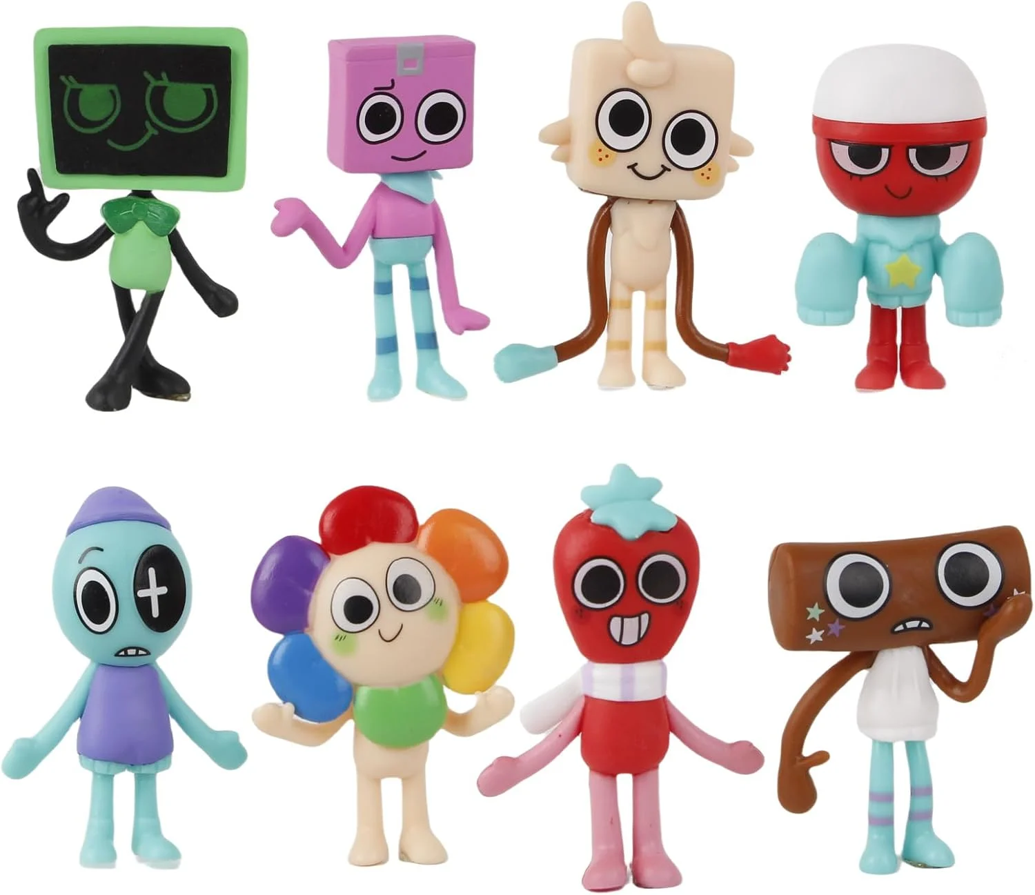 

Sprunki Action Figures Mystery Box, Sprunki Mystery Box,Office Room Figurine Decor for Adults (Colorful-8Pcs)