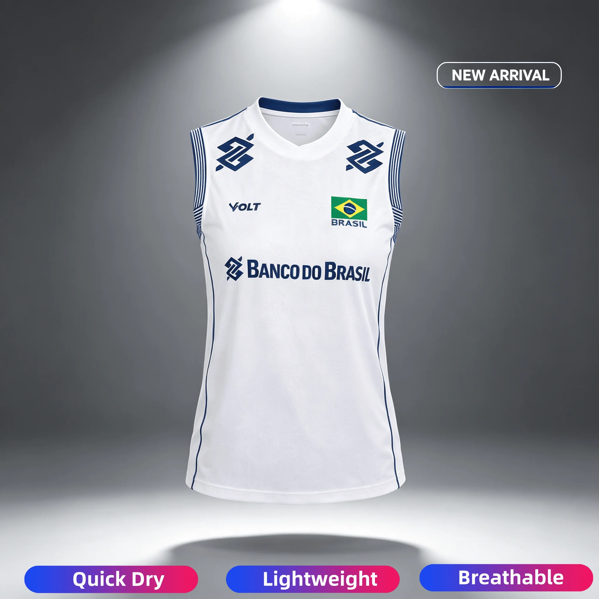 Herren- und Damen-Oversize-Tanktop für Volleyball aus Brasilien, atmungsaktives Sport-Tanktop, Y2K-Streetwear, sportliches Freizeit-T-Shirt – Detail 5