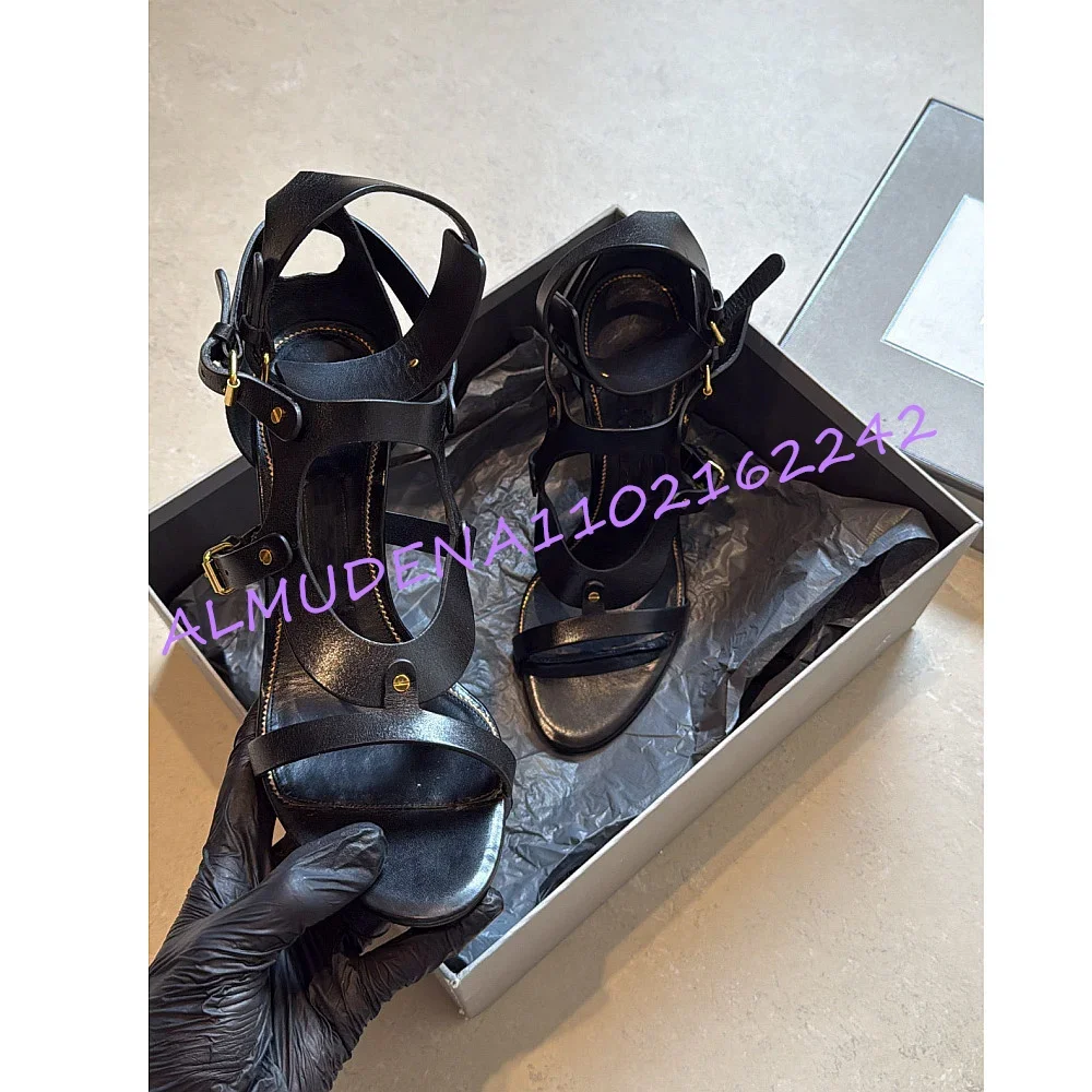 Damen Gladiator High Heel Sandalen mit Mehrfach-Schnallen, Knöchelriemen, Stiletto-Pumps, Offene Nachtclub-Abendparty-Kleider-Sandaletten mit Cut-Outs und Riemchen