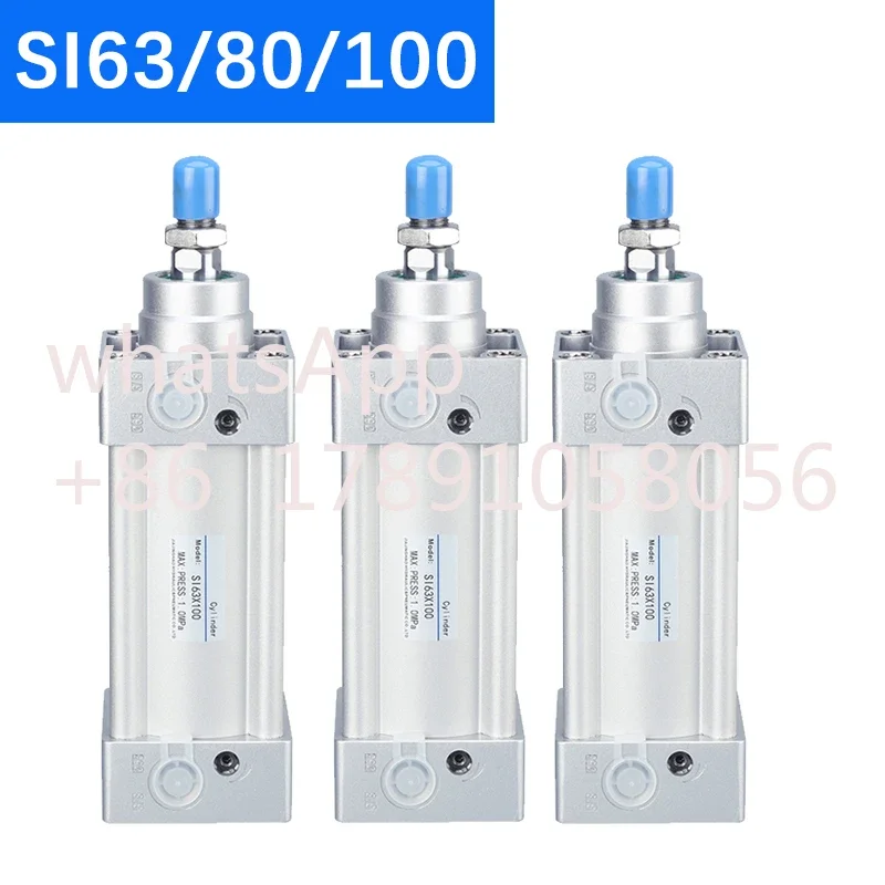 High Quality SI Series Pneumatic Cylinder, Bore63mm/80mm/100mm, Stroke 50/100/150/200/250/300/350/400/1000mm