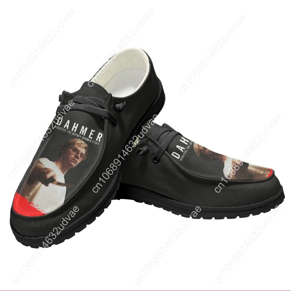 جيفري دامر حذاء كاجوال حذاء مسطح للرجال والنساء يسمح بمرور الهواء كاجوال داخلي وخارجي خفيف الوزن حذاء مخصص للزوجين