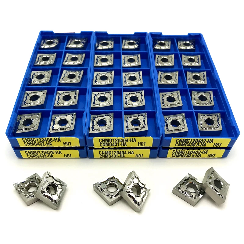 CNMG120402 CNMG120404 CNMG120408 HA H01 External Turning Tool Turning Insert CNC Copper and Aluminum Tool Lathe Cutting Tools