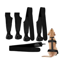 New Dog Suspender Boots Waterproof Paw Protectors Soft Puppy Boots Non-slip Dog Winter Shoes Adjustable Booties for Dogs Paws