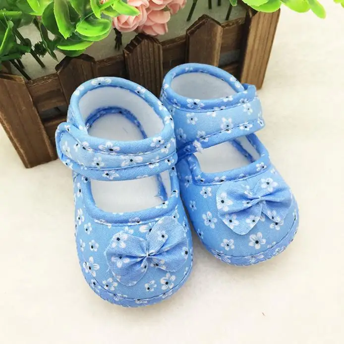 

Kids Brand New Newborn Infant Baby Girl Summer Kids Shoes Soft Sole Crib Prewalker Toddler Anti-Slip Solid Ruffled First Walkers