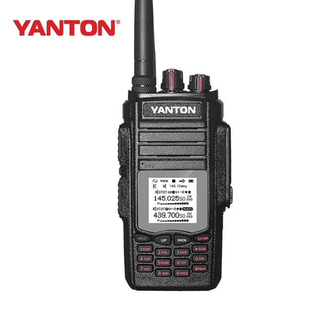 

High Power 10w Dual Band Radio UHF VHF YANTON T-650UV Talkie Walkie Keyboard