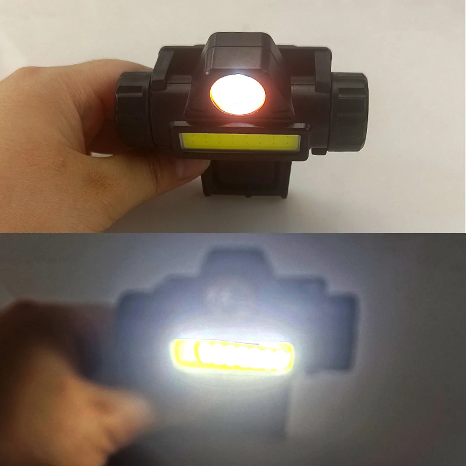 Ultra Strong Dual Light Source Headlamp Multifunctional Headset Astigmatism Light USB Intelligent Fast Flash for Welding Mask