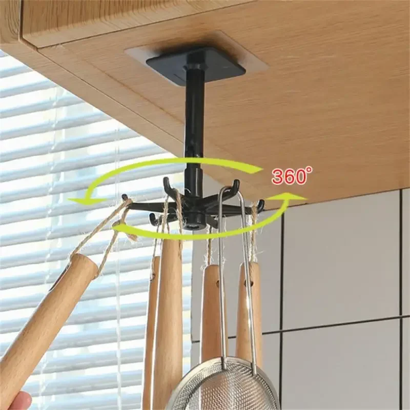 Kitchen Utensil Storage Hooks Suitable for Kitchen Items Wall Hooks Hat Hook Bathroom Gadgets Sticky Accessories Crochet Mural