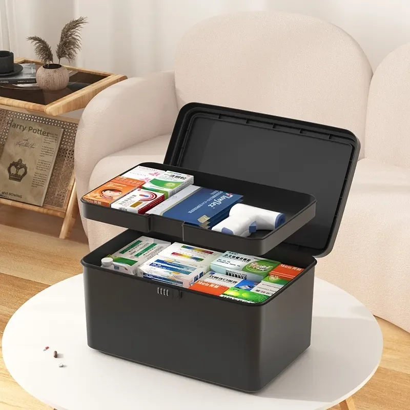 for Household Locked Storage Box Password Safe Deposit Box Privacy Document Medicine Storage Container