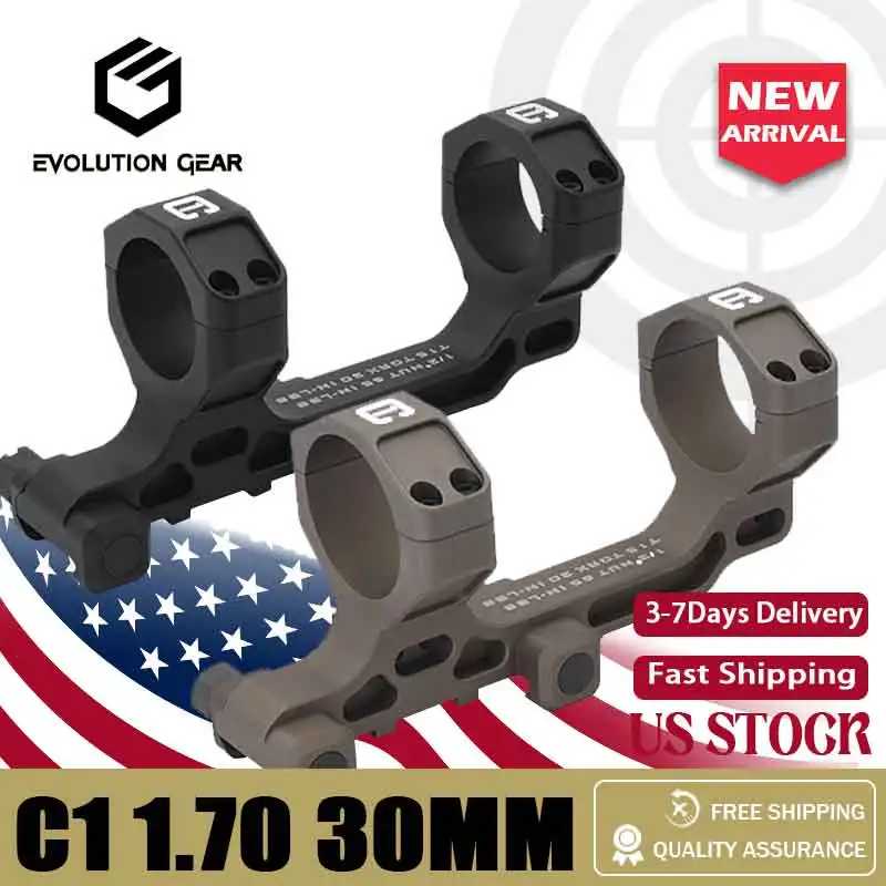 Tactical BOC 30mm 34mm Tube Modular Scope Mount 1.7 inch For Scope Hunting and Airsoft