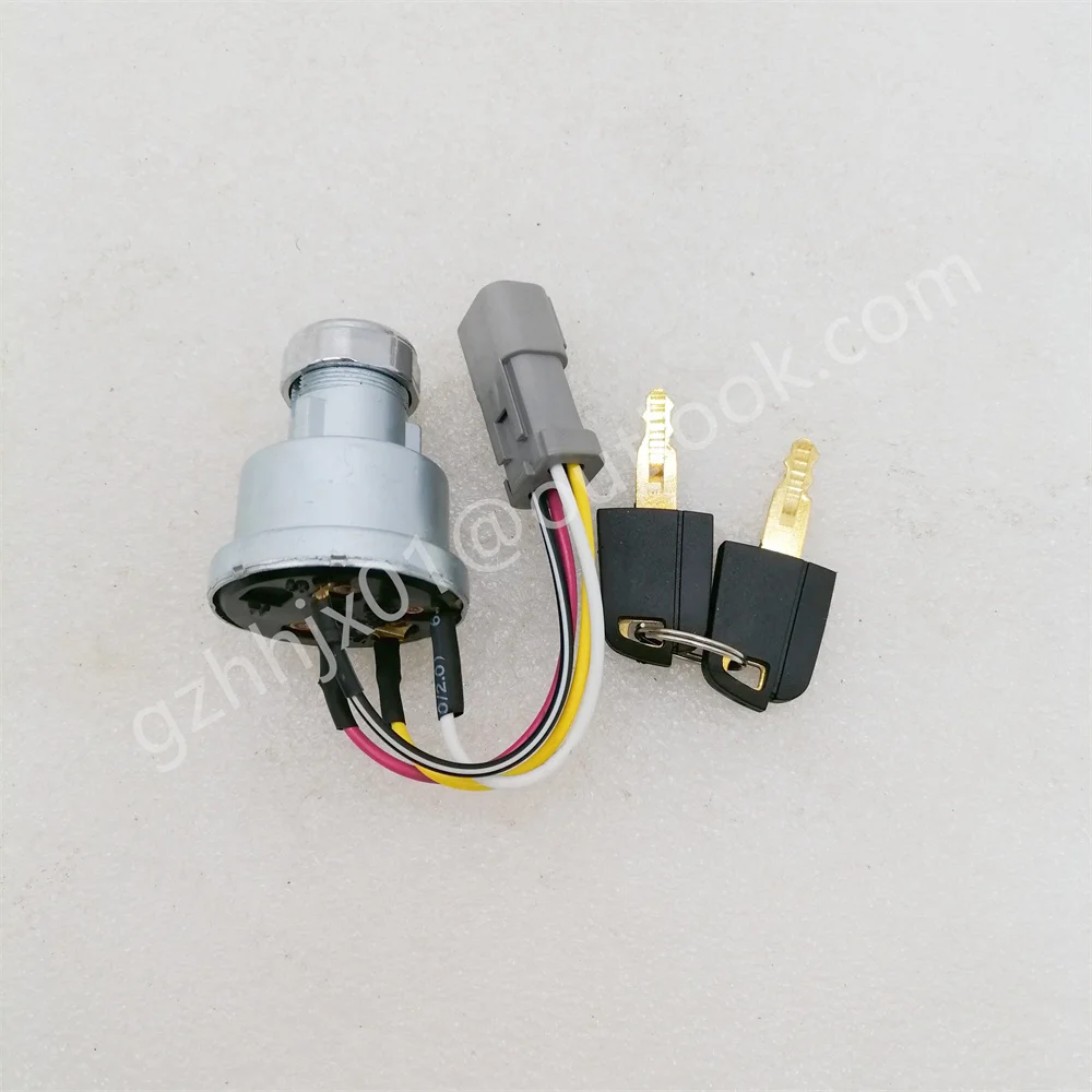 Construction Machinery Part Start Switch Assy 110-7887 1107887 With 2 Keys for CAT Wheeled Excavator M313C M313D M315C M315D