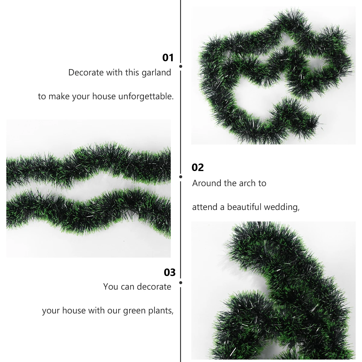 

Dark Green Strips Christmas Tree Decorations Flash Pine Office Party Long Lasting Indoors Outdoors Matching Flowers